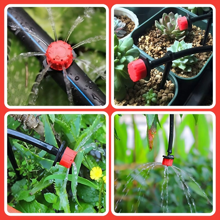 KROPLOWNIK EMITER NAWADNIANIA Z KOMPENSACJĄ 100SZT DO NAWADNIANIA PODLEWANI