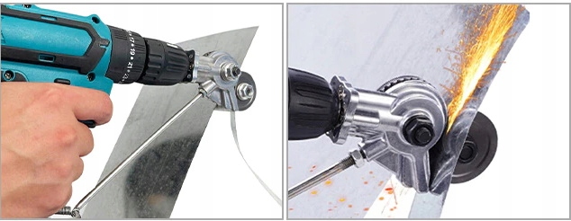 CIĘCIE BLACHY KOŃCÓWKA DO WIERTARKI NÓŻ NOŻYCE ADAPTER NA WKRĘTARKĘ DRUTU