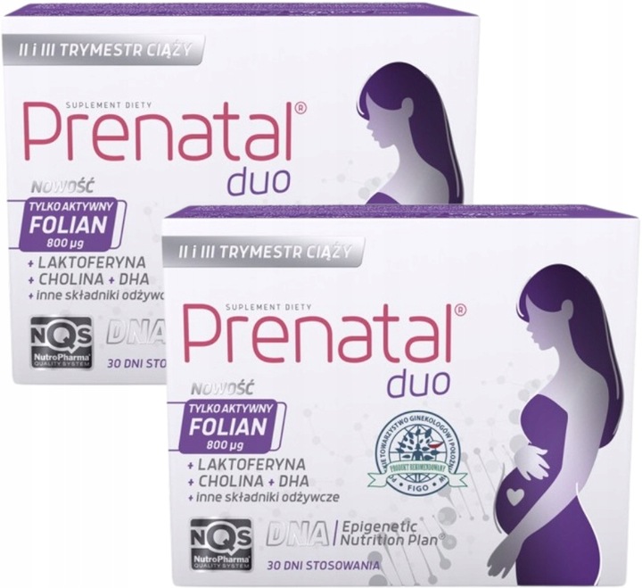 Prenatal DUO 30 tabletek + 60 kapsułek DHA CIĄŻA DUOPACK