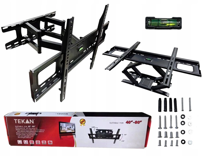 UCHWYT DO TELEWIZORA ŚCIENNY TV VESA max 600x400 32 do 80 CALI