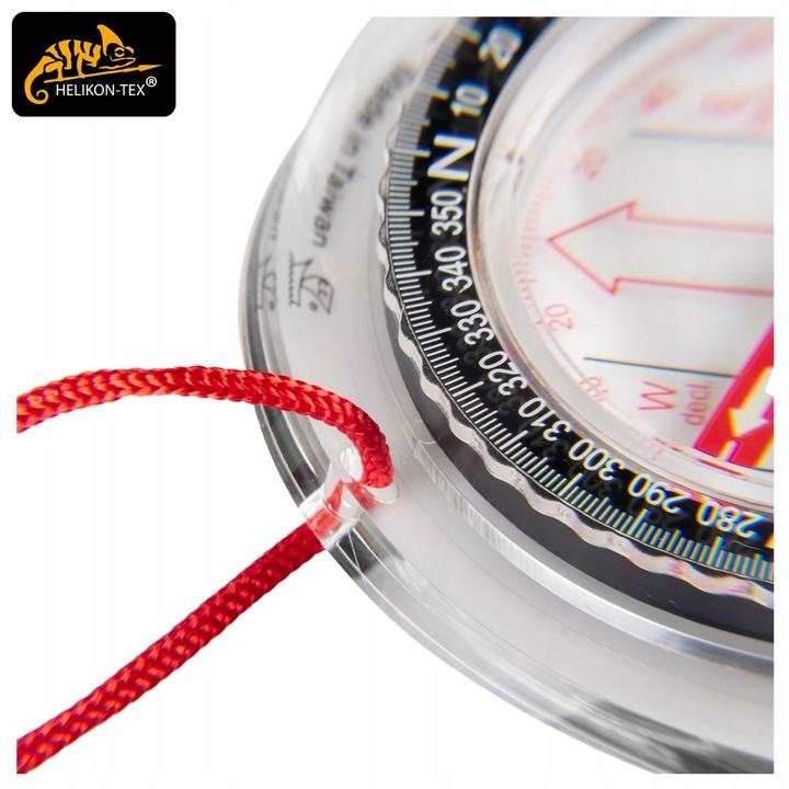 Kompas turystyczny mapowy busola Helikon Scout Mk2 Transparent ze sznurkiem