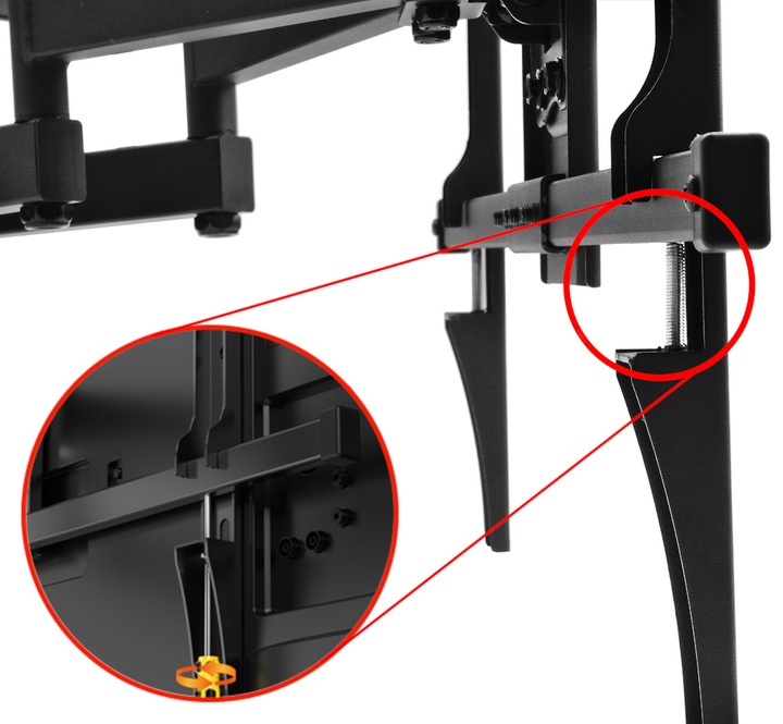 UCHWYT DO TELEWIZORA 32-85 CALI OBROTOWY EXTRA MOCNY DO 60KG