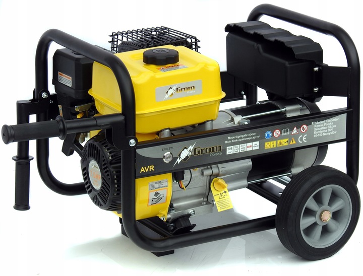 PROFESJONALNY AGREGAT PRĄDOTWÓRCZY 5,2kw generator AVR MIEDŹ STOJAN