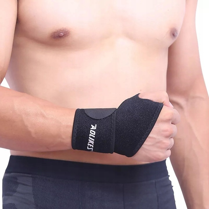 ŚCIĄGACZ OPASKA TAŚMA ORTEZA STABILIZATOR NADGARSTKA DŁONI OTWÓR NA KCIUK