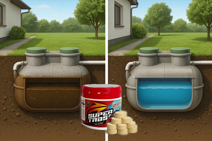 MOCNE Tabletki do szamba oczyszczalni na Rok Bakterie usuwają odór 26