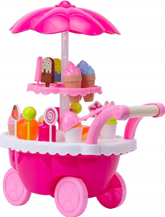 WÓZEK LODZIARNIA SKLEP ZE SŁODYCZAMI DŹWIĘKI i LED