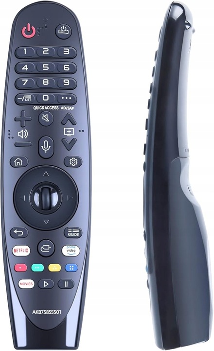 Pilot do TV LG AKB75855501 czarny, jakość jak oryginalny, SMART TV MAGIC
