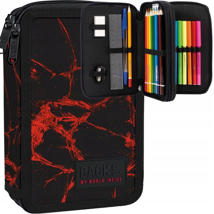 PIÓRNIK DWUKOMOROWY Z WYPOSAŻENIEM MŁODZIEŻOWY SZKARŁATNA SIEĆ BACKUP