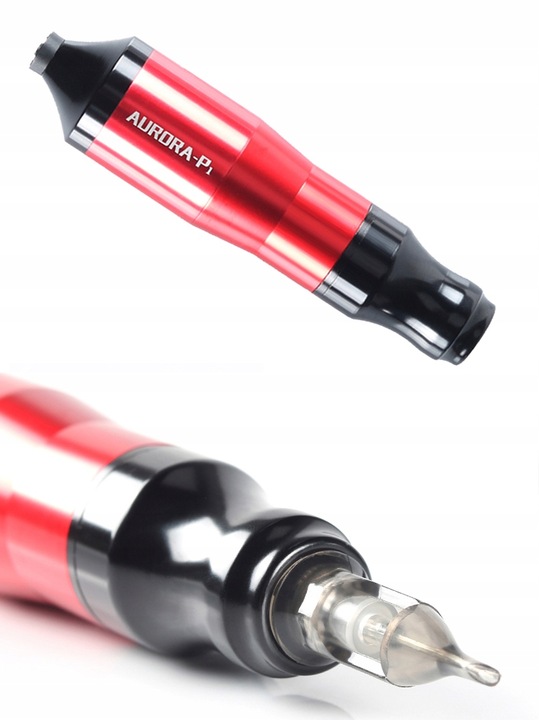 ZESTAW MASZYNKA DO TATUAŻU PEN ROTACYJNA TUSZ KARTRIDŻE tusz czarny 30ml