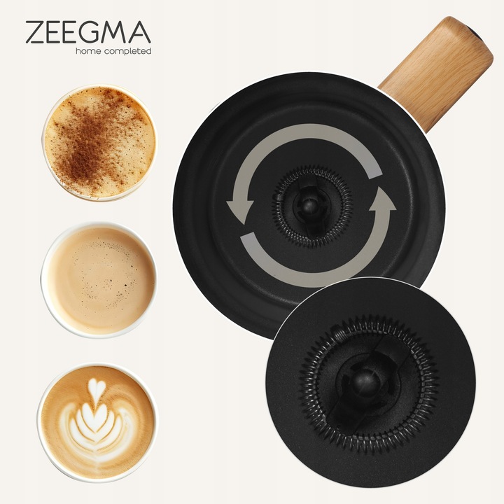 ELEKTRYCZNY SPIENIACZ do mleka Podgrzewacz KAWY PIANY LATTE BIAŁY 240ml