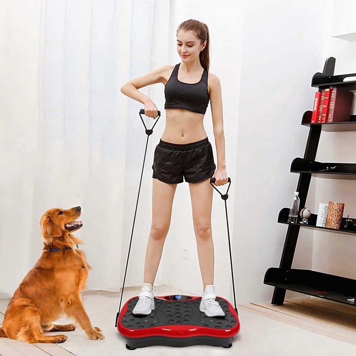 PLATFORMA WIBRACYJNA WIBRUJĄCA MASAŻER CAŁEGO CIAŁA TRENINGOWA Z PILOTEM