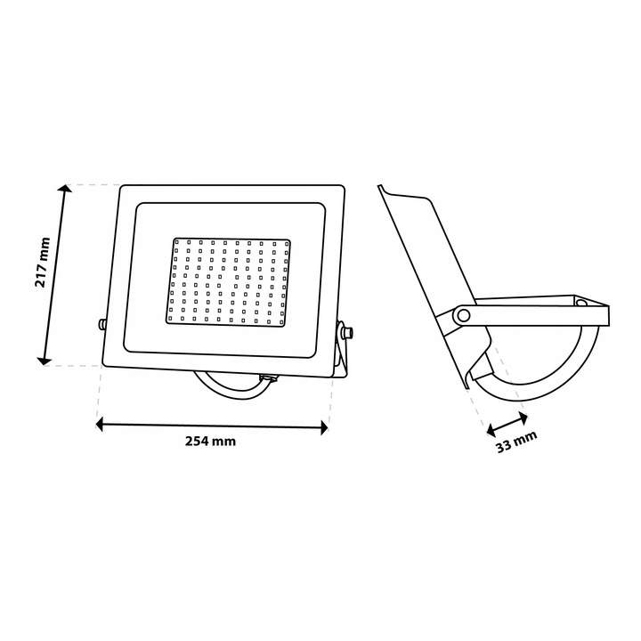 Halogen Naświetlacz Lampa LED 100W 11000 lm IP65 SUPER MOCNY 6000K