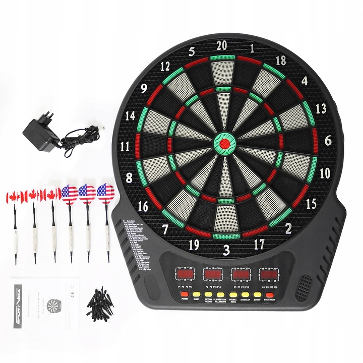 DART TARCZA ELEKTRONICZNA DO GRY LOTKI RZUTKI SPORTVIDA