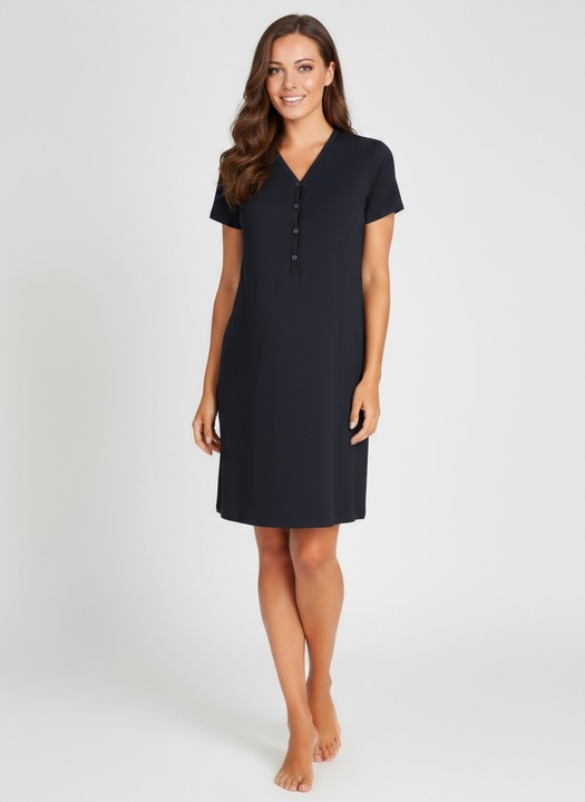 Rozpinana koszula nocna ciążowa do karmienia bawełniana L / XL