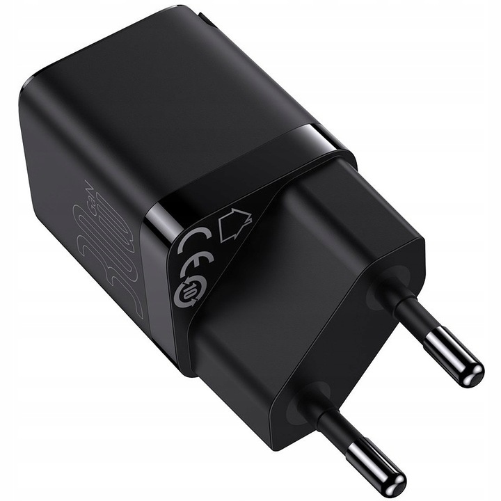 SZYBKA Ładowarka sieciowa zasilacz Baseus GaN3 USB-C typ-C PD 3A 30W