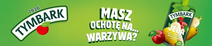 Mus warzywa owoce Tymbark Vega gruszka marchew pasternak banan 12x 100g