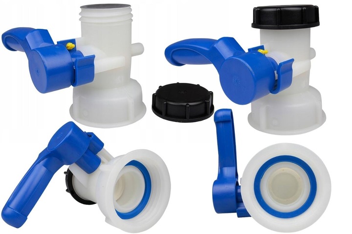 Zawór Korek fi-75 do MAUSER Do Zbiornika 1000l Kran Wąż Mauzer IBC