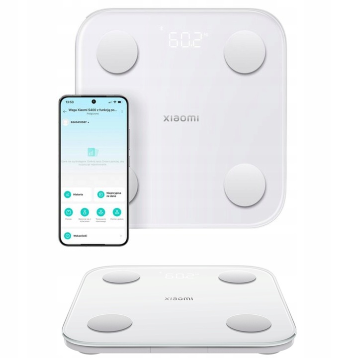 Inteligentna Waga Łazienkowa Xiaomi Mi Body Composition Scale S400 do