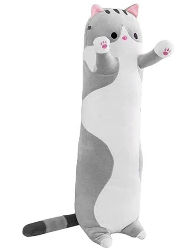 DŁUGI KOT KOTEK PODUSZKA MASKOTKA PLUSZAK 110 cm
