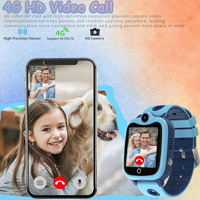 Smartwatch dla dzieci Smart-Trend Smartwatch SIM CARD niebieski 4G