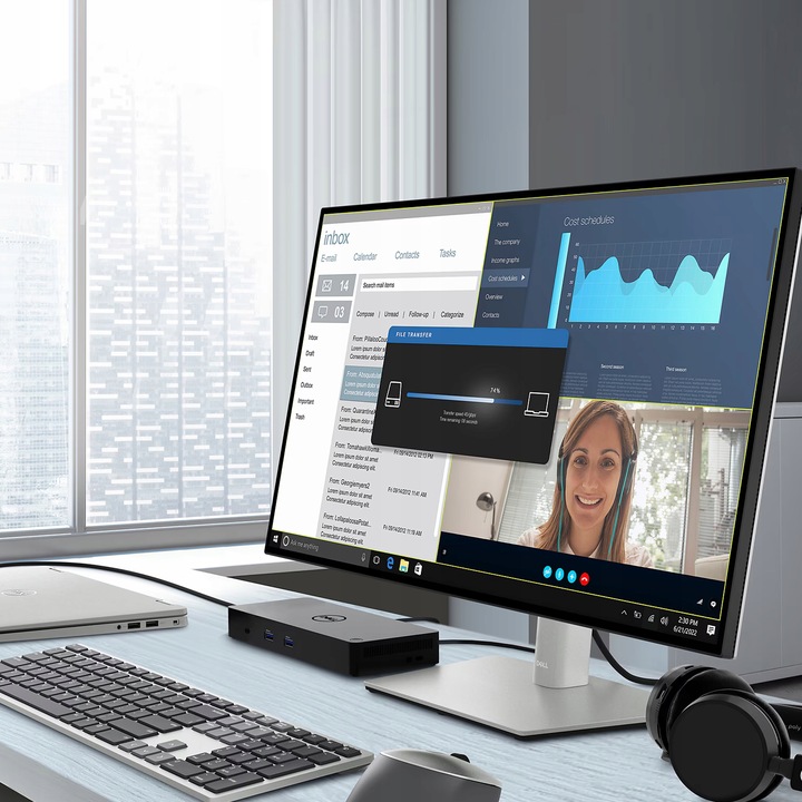 UNIWERSALNA STACJA DOKUJĄCA DELL WD15 K17A HDMI DP VGA USB RJ-45 | USB-C