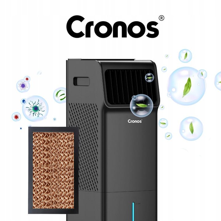 KLIMATOR KLIMATYZER PRZENOŚNY ZBIORNIK 18L 1200 m³/h CZARNY 4w1 PILOT