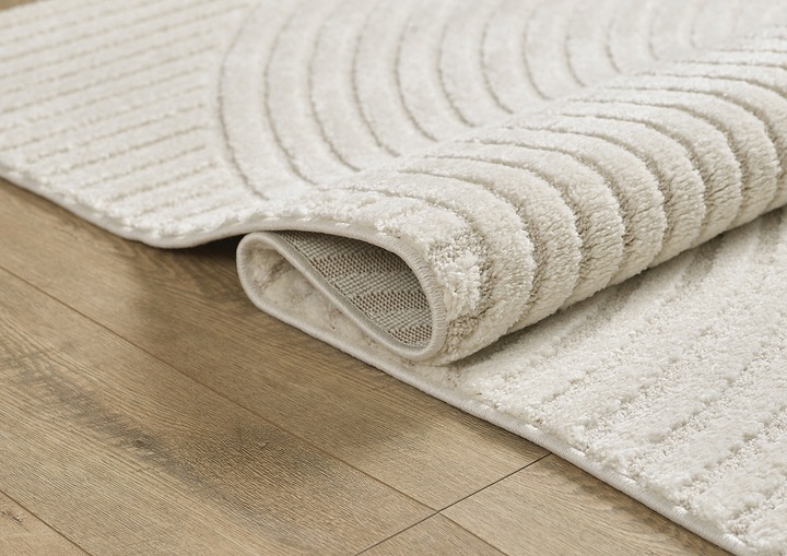 the carpet Everest Short Pile Rug, High-Low Effect, Panglao, Cream, 120x170