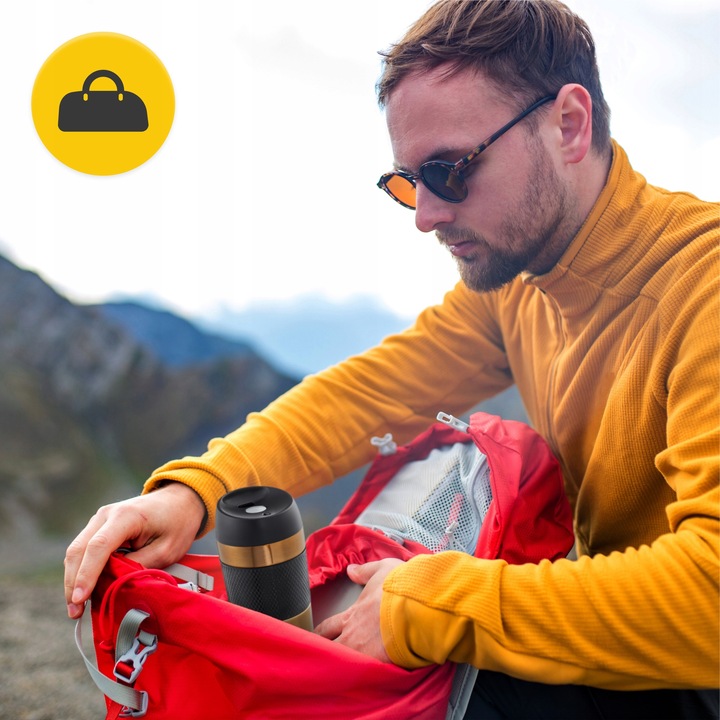 KUBEK TERMICZNY TERMOS GORĄCE NAPOJE DO 12H-24H KAWA HERBATA SZCZELNY 450ml