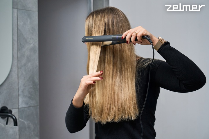 PROSTOWNICA CERAMICZNA DO WŁOSÓW ZELMER REG TEMP 2W1 PROSTOWANIE +