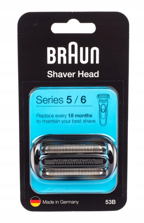 BRAUN 53B FOLIA BLOK OSTRZA DO GOLAREK SERIES 5/6 +szczoteczka gratis