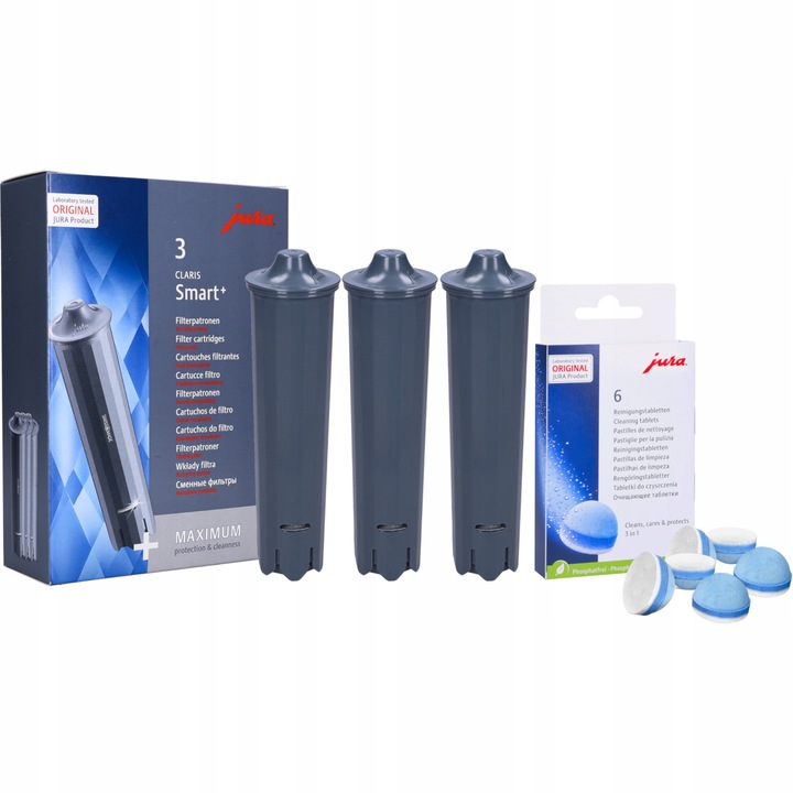 Tabletki do czyszczenia ekspresu Jura 62715 + 3x filtr Jura Claris