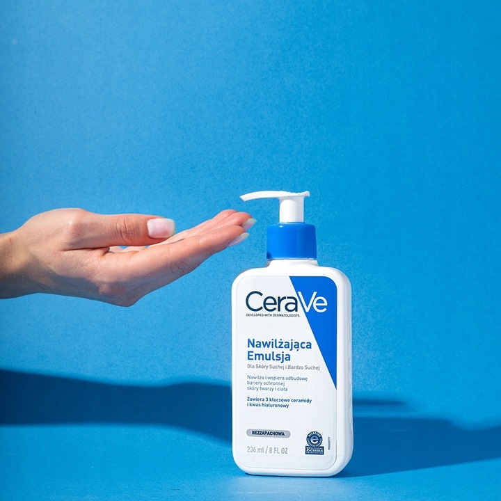 CeraVe 236 ml Nawilżająca Emulsja do Twarzy i Ciała Skóra Sucha