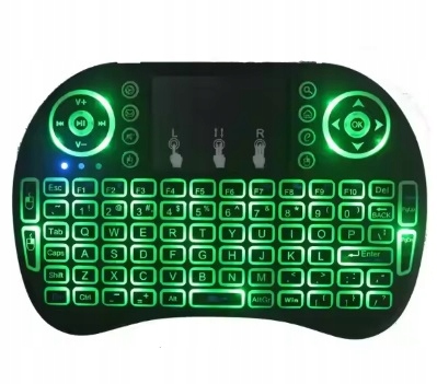 KLAWIATURA BEZPRZEWODOWA MINI LED SMART TV ŚWIECĄCA TOUCHPAD PODŚWIETLANA