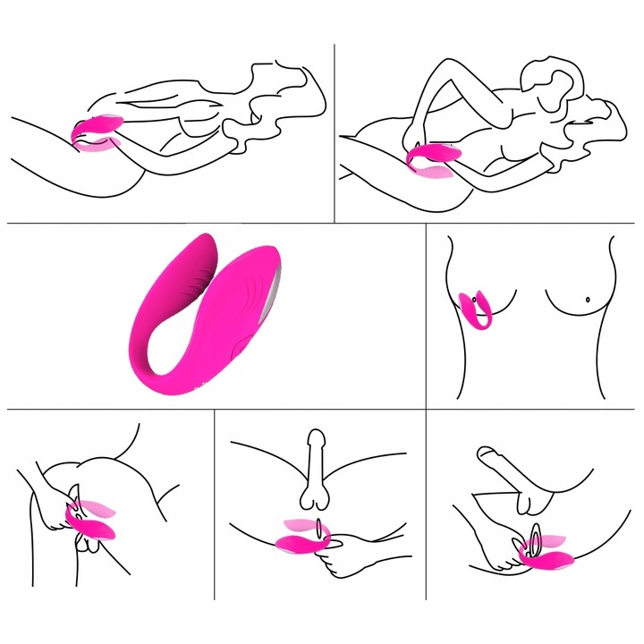 WIBRATOR JAJKO MAJTECZKI MASAŻER DLA PAR PILOT