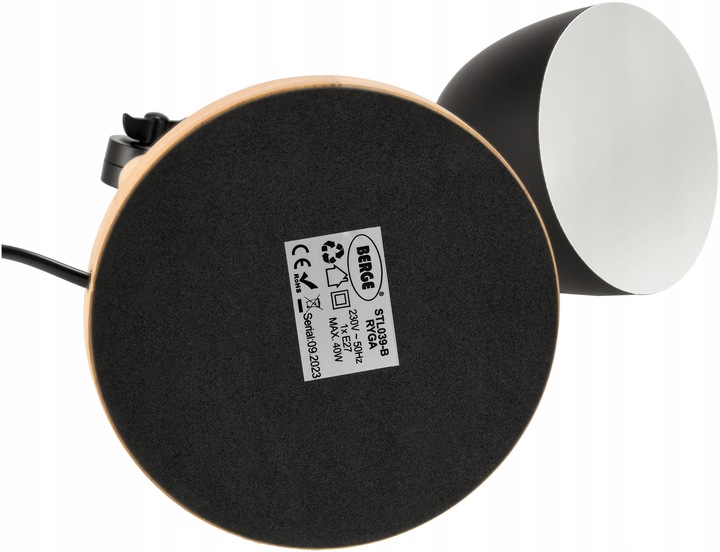 Lampka Na Biurko Do Czytania Drewniana E27 Stojąca + Podwójna