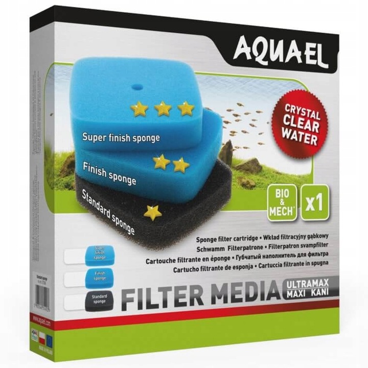 AQUAEL Gąbka Finish ULTRAMAX / MAXI KANI 30PPI