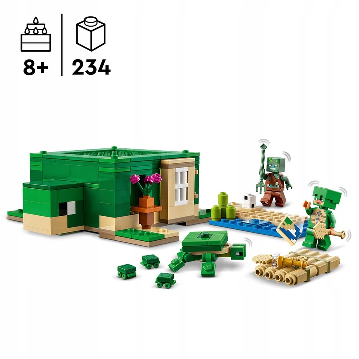 LEGO Minecraft Domek na plaży żółwi 21254