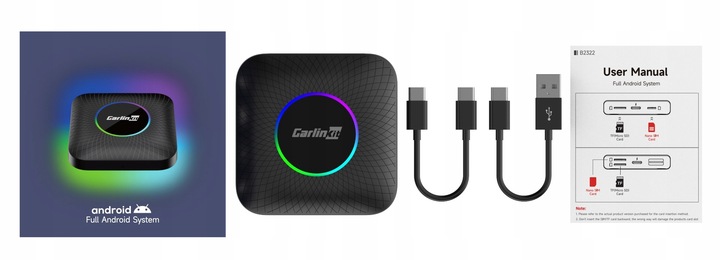 Carlinkit Tbox Ambient RGB 8G/128G Apple Carplay Android Auto Carlink SIM