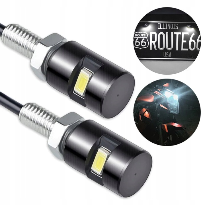 PODŚWIETLENIE TABLICY REJESTRACYJNEJ LED ŚRUBA