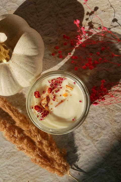 CIASTO DYNIOWE Zapachowa świeca sojowa pumpkin dyniowa jesienna