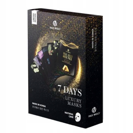 2 x PAX MOLY Zestaw 7 koreańskich masek do twarzy w płachcie