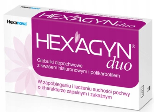 HEXAGYN DUO globulki dopochwowe 10 sztuk