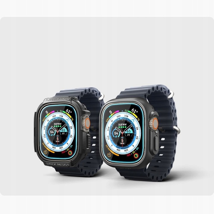 2 SZTUKI Szkło Hartowane SPIGEN do Apple Watch Ultra 2 / 1 49mm +APLIKATOR