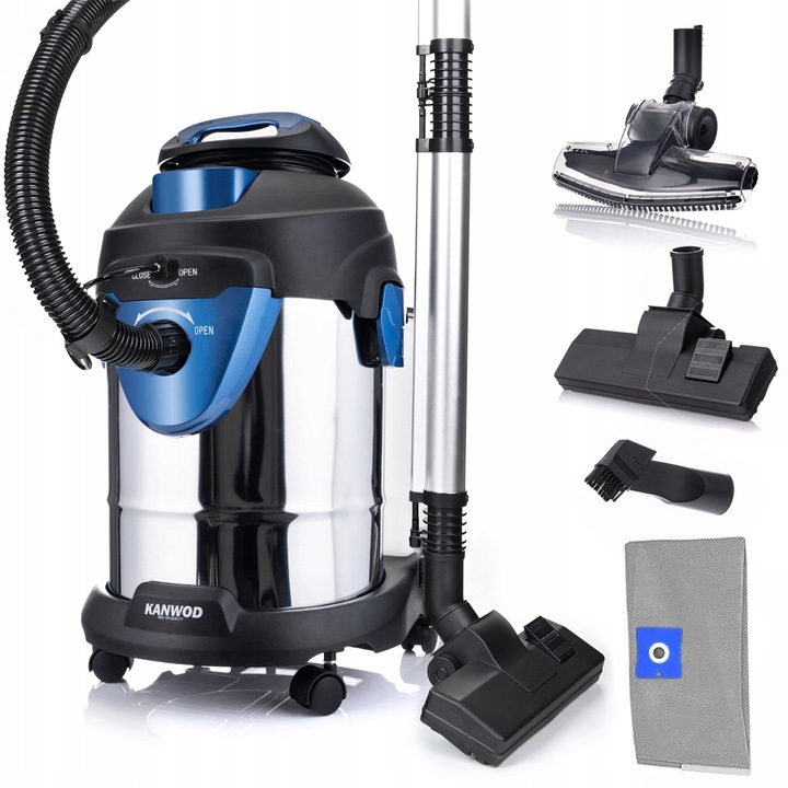 ODKURZACZ PIORĄCY DO TAPICERKI DYWANÓW 10W1 ZESTAW SSAWEK MOCNY PŁYN 1L