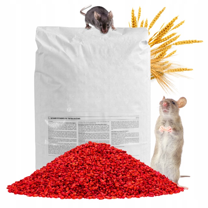 RATIMOR Trutka na myszy i szczury zbożowa Zatrute ziarno Bromadiolon