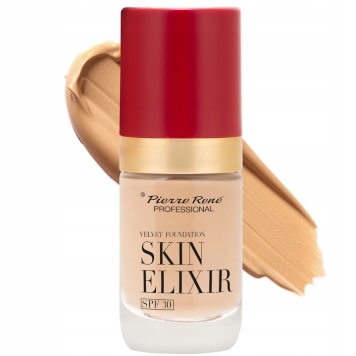 PIERRE RENE PODKŁAD FLUID KRYJĄCY DO TWARZY SKIN ELIXIR 04 WARM NUDE
