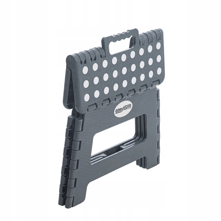 Taboret składany stołek podnóżek antypoślizgowy szary Easyform 22cm