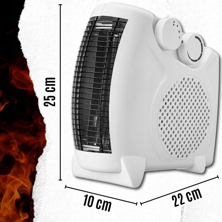 FARELKA TERMOWENTYLATOR GRZEJNIK ELEKTRYCZNY 2000W 3 POZIOMY Z