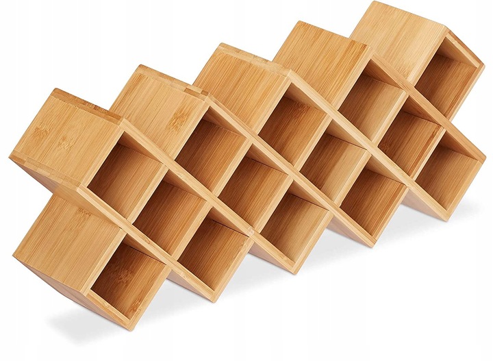 POJEMNIKI NA PRZYPRAWY PRZYPRAWNIK BAMBUS STOJAK DREWNIANY ZESTAW