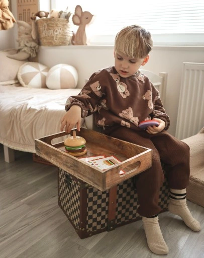 Restauracja Duży Drewniany Burger FSC WOOPIE GREEN